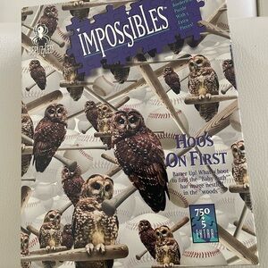 BePuzzled Impossibles Hoots on First Puzzle - vintage 750 + 5 pieces